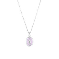 Collana Amen Sacro Cuore in Argento Zircone CLMISMBRO